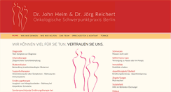 Desktop Screenshot of onkologische-schwerpunktpraxis.de